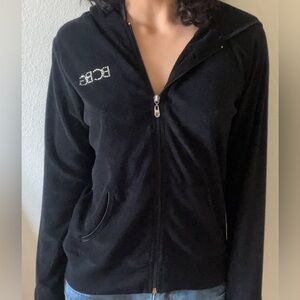 BCBG black zipup hoodie